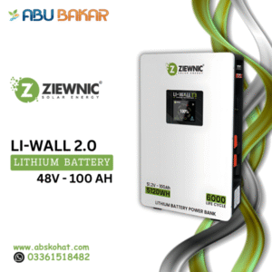Ziewnic LI-WALL 2.0 Lithium Battery 48V – 100AH