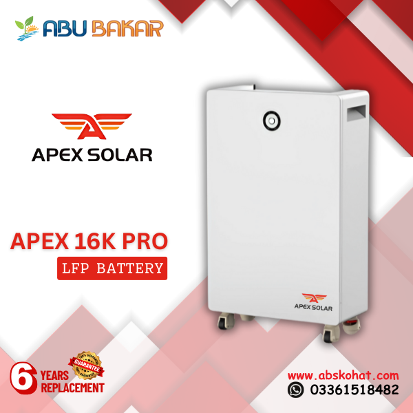 APEX 16K Pro – Lithium Battery (LFP Technology)