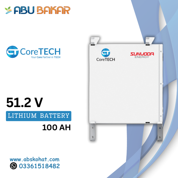 CoreTECH Lithium Battery 51.2V – 100AH ABS Kohat