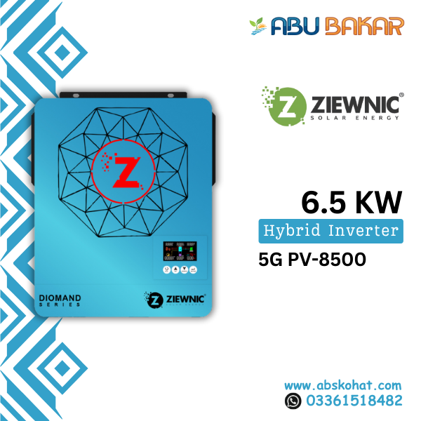 Ziewnic 6.5KW Hybrid Inverter – 5G PV-8500 (Diamond Series)