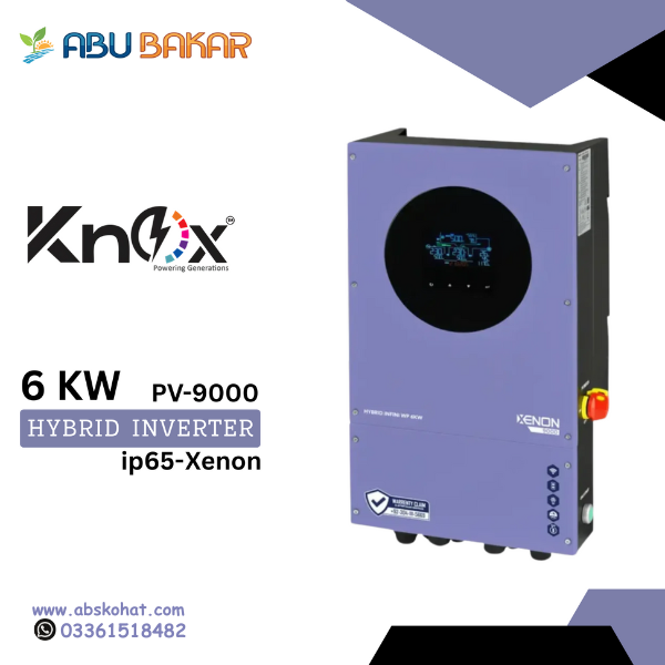 Knox PV-9000 Hybrid Inverter – 6kW (IP65-Xenon)