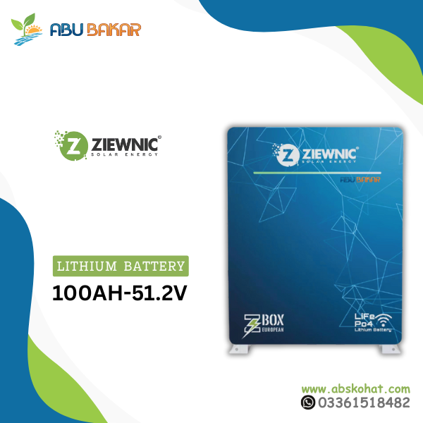 Ziewnic Lithium Battery 100AH - 51.2V